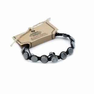 Brățara Shamballa din Hematit Magnetic - Inele Plate