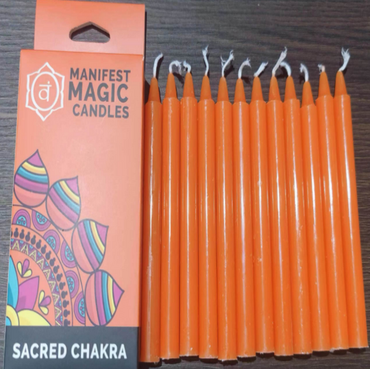 Lumânări Magice pentru Manifestare- Chakra Sacră- Portocaliu
