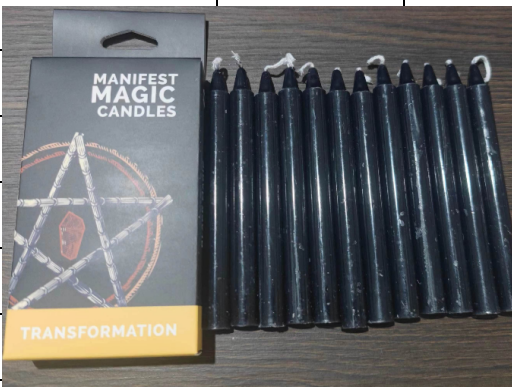 Lumânări Magice pentru Manifestare-Transformare-Negru