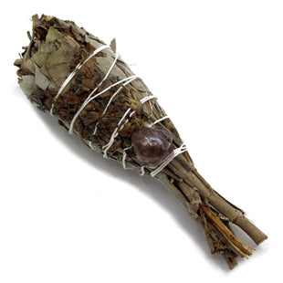 Mănunchi de Încălzire - Vindecare Spirituală Torță Salvie (ametist) 10 cm