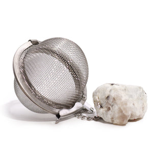 Infuzor de Ceai cu Cristal - Piatra Lunii Curcubeu