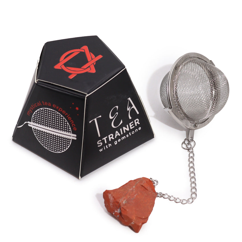 Infuzor de Ceai cu Cristal - Jasp Roșu