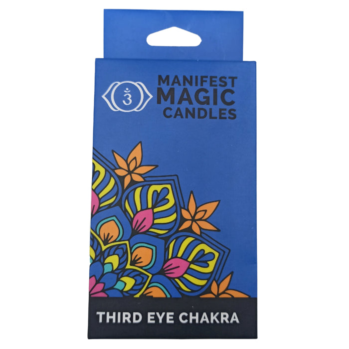 Lumânări Magice pentru Manifestare - Chakra al Treilea Ochi- Albastru Închis