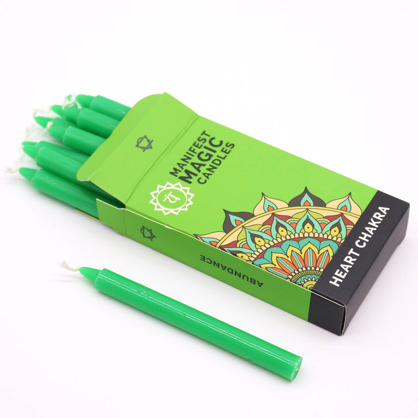 Lumânări Magice pentru Manifestare- Chakra Inimii - Verde