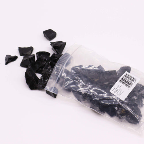 Obsidian Negru-Cristale Brute
