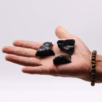 Obsidian Negru-Cristale Brute
