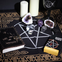 Pânză de Altar cu Franjuri Esoterică - Pentagon