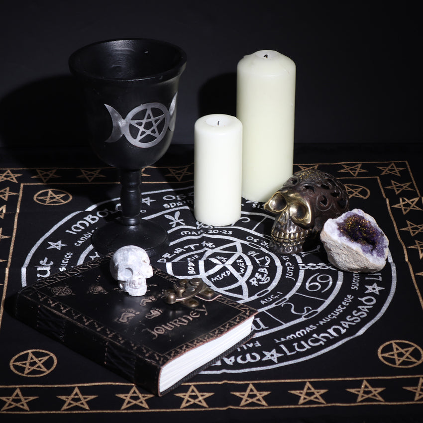 Pânză de Altar cu Franjuri Esoterică - Viață Moarte Renaștere