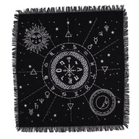 Pânză de Altar cu Franjuri Esoterică - Soare si Luna