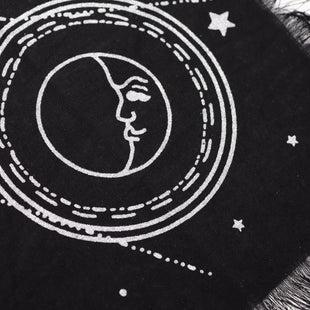 Pânză de Altar cu Franjuri Esoterică - Soare si Luna