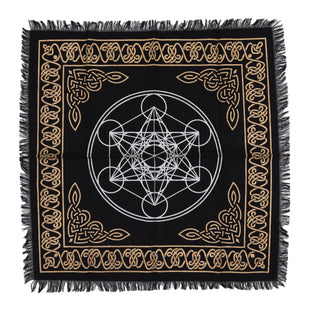 Pânză de Altar cu Franjuri Esoterică - Diagramă Chakre