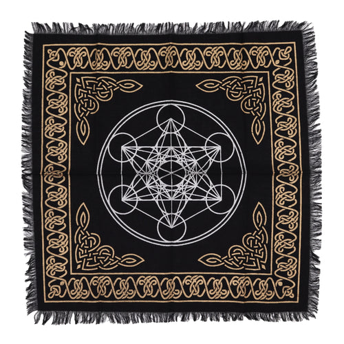 Pânză de Altar cu Franjuri Esoterică - Diagramă Chakre