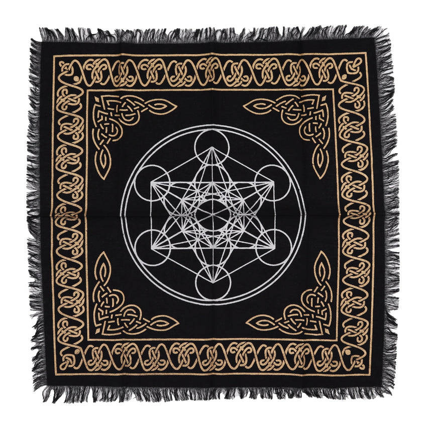 Pânză de Altar cu Franjuri Esoterică - Diagramă Chakre