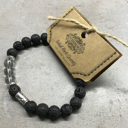 Bratara Piatra Lava - Hamsa/ Ochi de Tigru - Curaj si forta