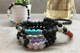 Brățară Piatră Lavă - Chakra/Buddha