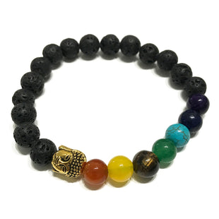 Brățară Piatră Lavă - Chakra/Buddha