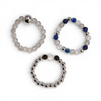 Set de 3 Inele cu Pietre Semiprețioase-Luminile Nordului