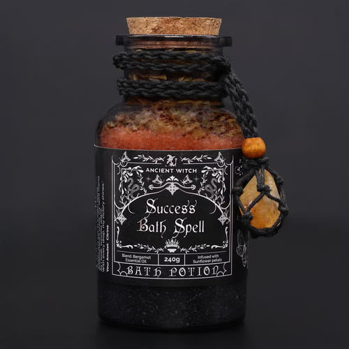 Sare de Baie Ancient Witch și Pandantiv cu Piatră de Citrin – Succes