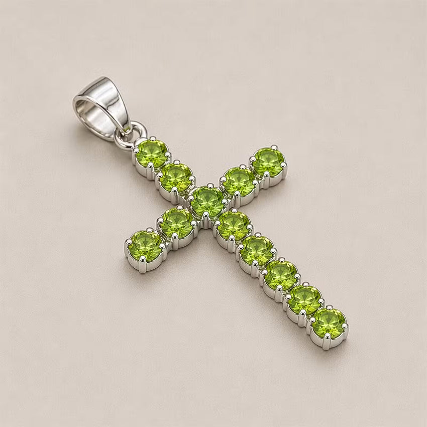 Crucifix cu Peridot