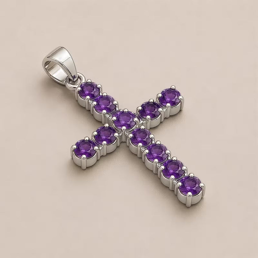 Crucifix cu ametist