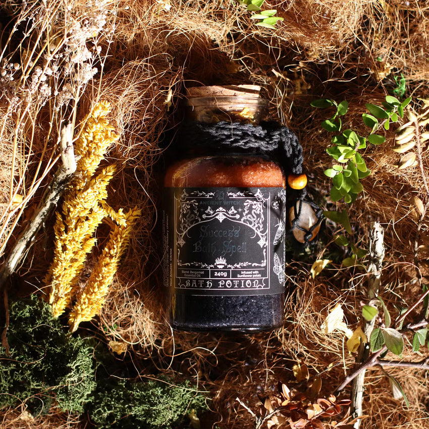 Sare de Baie Ancient Witch și Pandantiv cu Piatră de Citrin – Succes