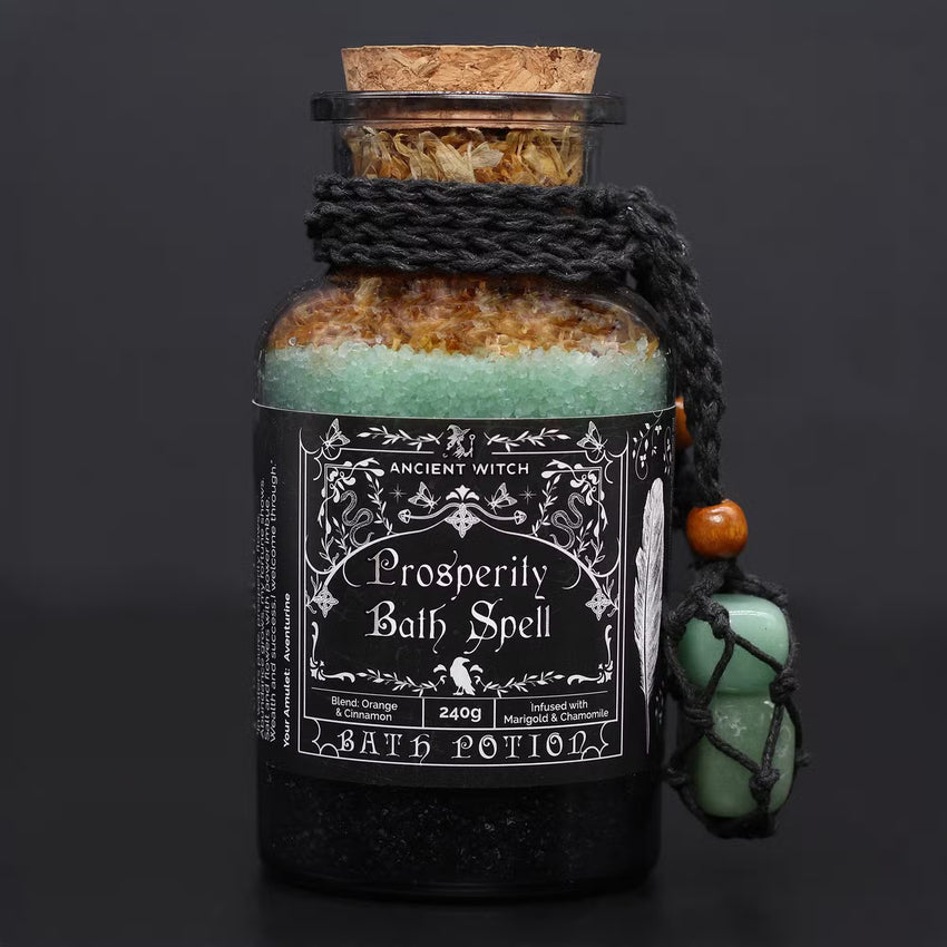 Sare de Baie Ancient Witch și Pandantiv cu Aventurin – Prosperitate