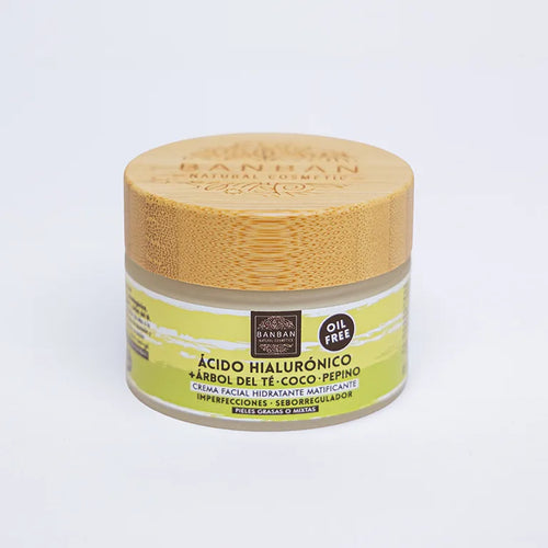Cremă Facială Purificatoare cu Arbore de Ceai & Acid Hialuronic (50ml)