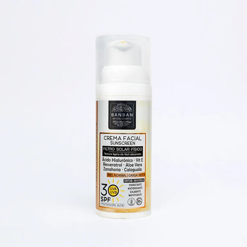 Cremă Solară Hidratantă SPF30 - Piele Normală/Mixtă