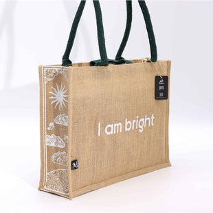 Geantă Mare din Iută -I Am Bright
