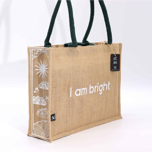 Geantă Mare din Iută -I Am Bright
