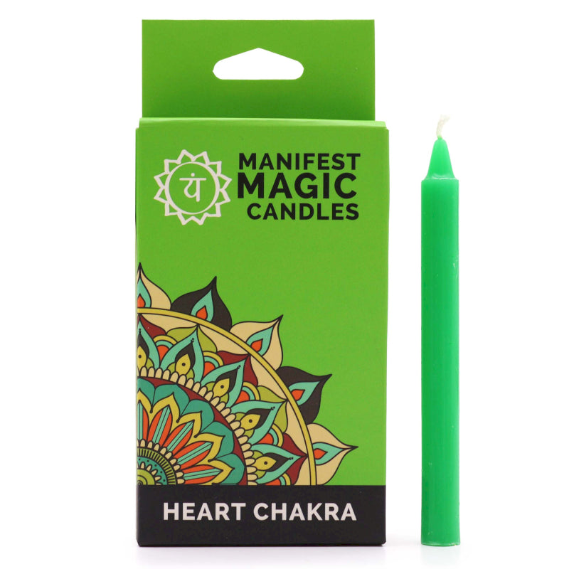 Lumânări Magice pentru Manifestare- Chakra Inimii - Verde