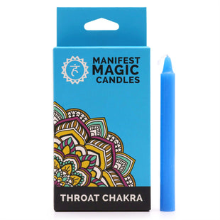 Lumânări Magice pentru manifestare- Chakra Gâtului-- Albastru