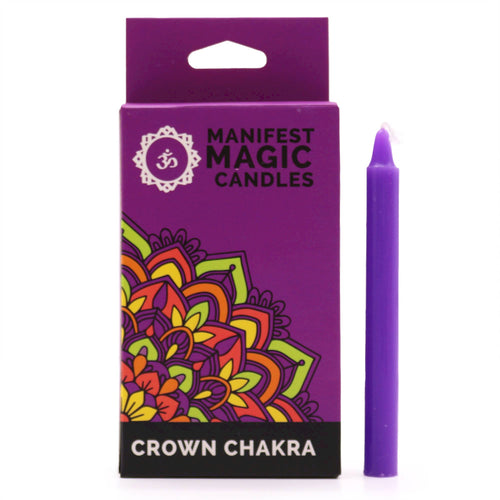 Lumânări Magice pentru Manifestare- Chakra Coroana - Violet