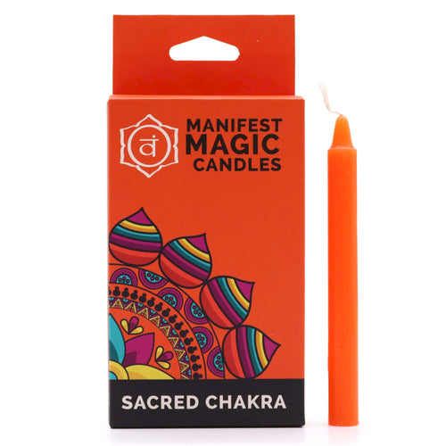 Lumânări Magice pentru Manifestare- Chakra Sacră- Portocaliu